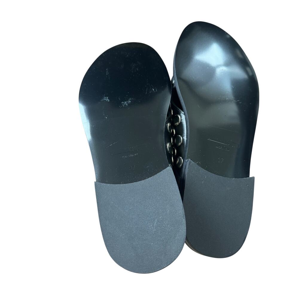 NEW Alexander McQueen McQ Sundance Studded Black Sandals - Picture 5 of 7
